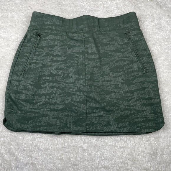 Orvis Green Camo Embossed Print Active Performance Skort Womens Small - Picture 2 of 9